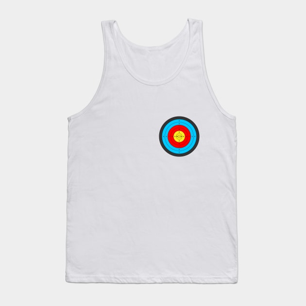 Shooting target. A small badge on the left side of the chest. Tank Top by STARSsoft